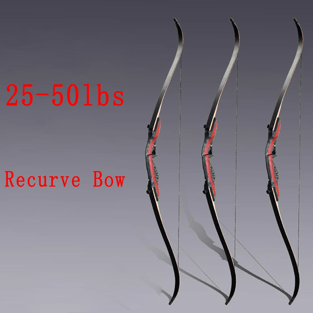 

Archery 30/35/40/45/50 Pounds Split Recurve Bow Wooden Bow Limbs Longbow Takedown for Hunting Shooting Equipment Accessory