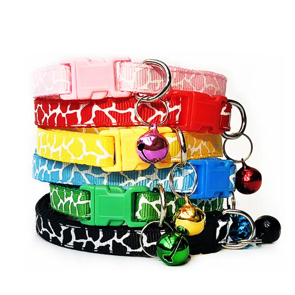 Personalized Dog Cat Collars With Bell Safety Breakaway Cute Cat Dog Collars For Small Dogs Cats Pet Luxury Designer Adjustable