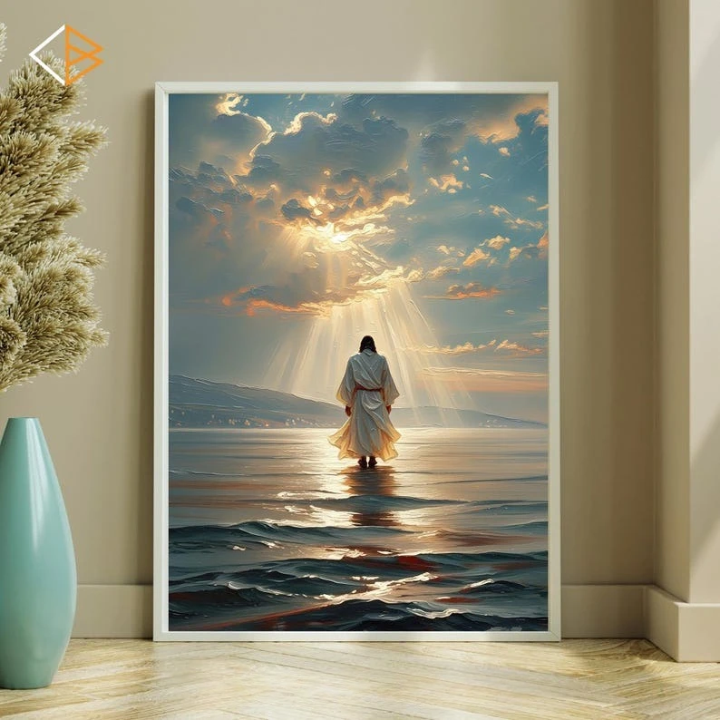 quebra-cabeca-de-500-1000-1200-2000-pecas-jesus-andando-sobre-a-Agua-arte-para-atividades-em-familia-jogos-para-sala-de-jogos-quarto-e-decoracao-de-casa-sem-moldura