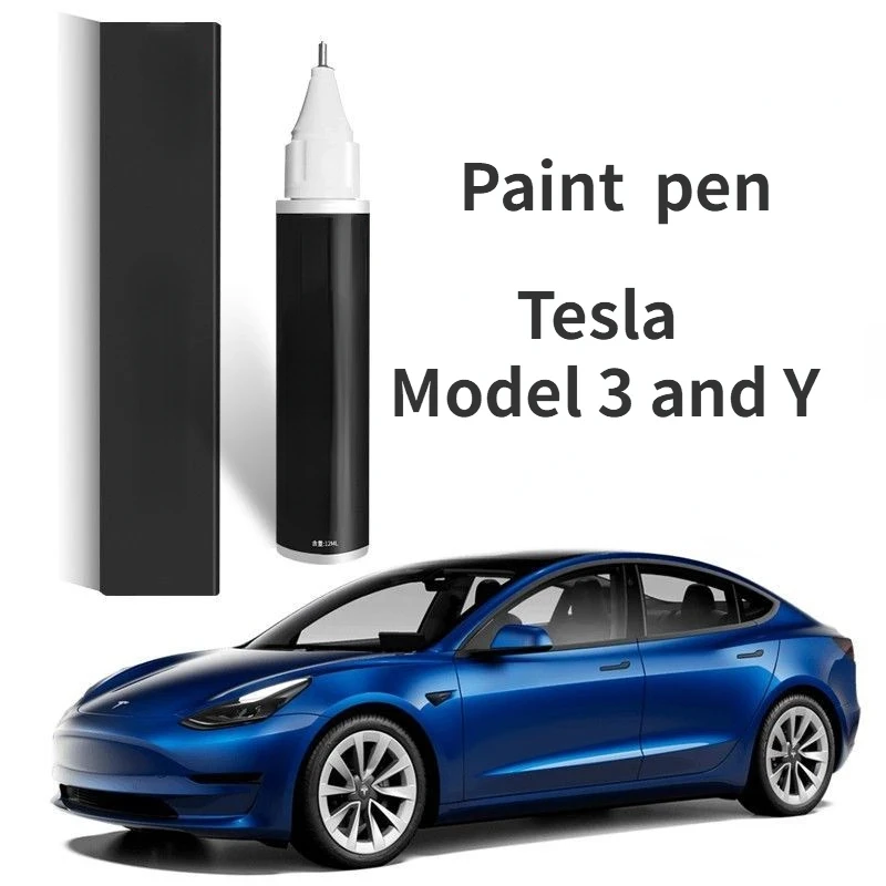 

Suitable for Tesla model 3 and model Y blue paint touch-up pen blue Roadster accessories car paint boss wheel Hub cover repair