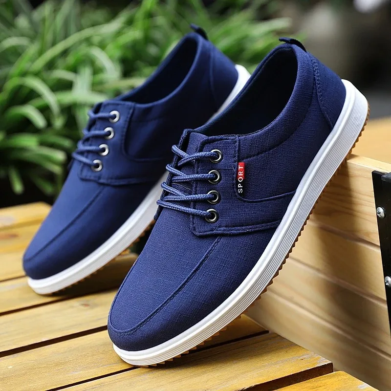 New Canvas Sneakers Men Vulcanized Odorless Oxfords Shoes Male Casual Breathable Trainers Sport Shoes Boys Student Plimsolls