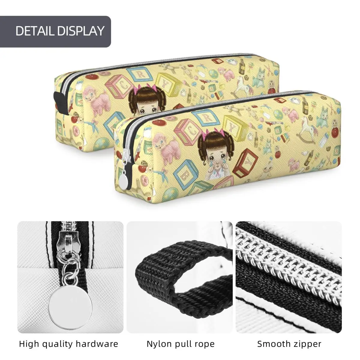 Imagem -05 - Portais Melanias Martinez Cry Baby Pencil Cases Pen Holder Bolsa para Estudante Grande Capacidade Material Escolar Lápis Cosméticos Novo