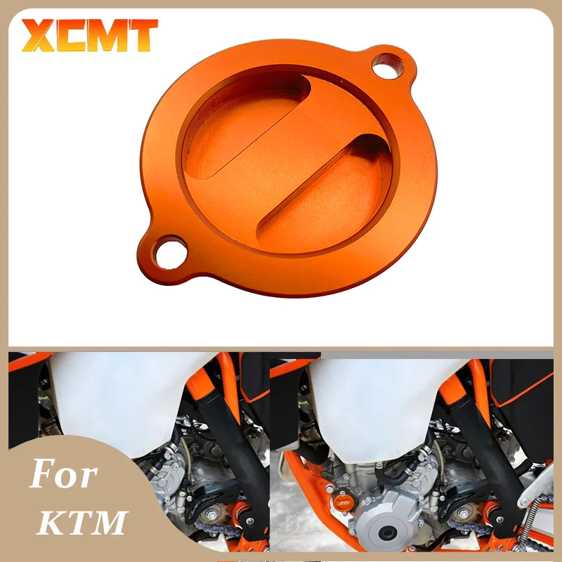 Motorcycle CNC Oil Filter Cover For KTM DUKE RC 125 200 390 SXF EXC 450 500 690 990 1050 1190 1290 Super Adventure RC8/RC8R