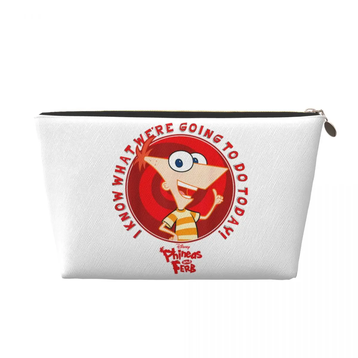 

Изготовленная на заказ косметичка Phineas And Ferb Phineas Do Today для женщин, дорожный косметический органайзер Kawaii, сумки для хранения туалетных принадлежностей