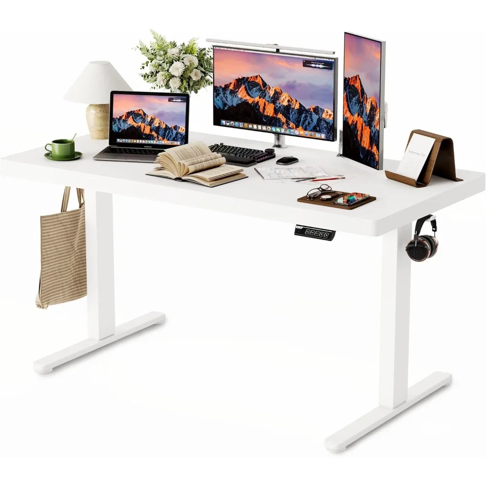 Electric Standing Desk, 48 x 24 inches Height Adjustable Desk, Ergonomic Home Office Sit Stand Up Desk