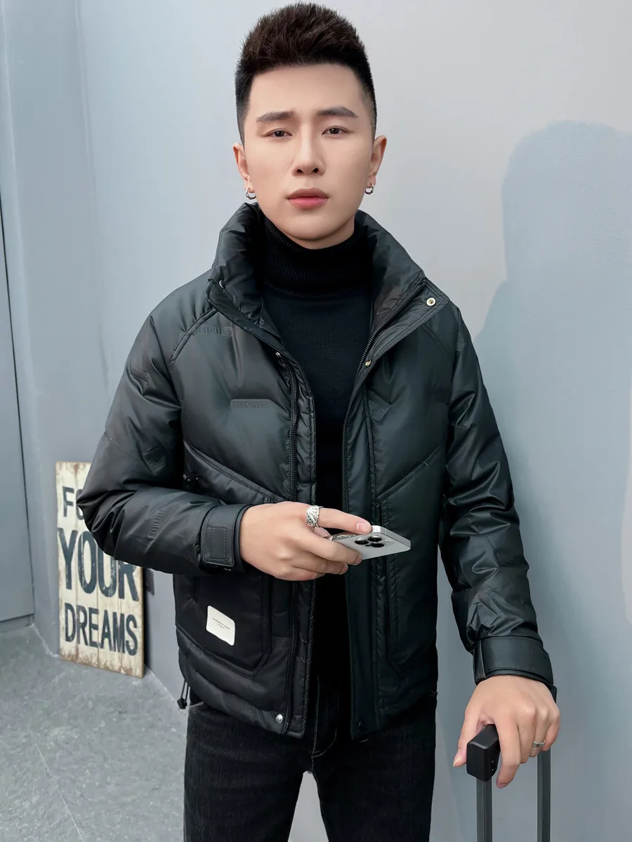 

Men's Short Thickened Lightweight down Jacket Winter 2024 New Style Tagkita Brand Duck down Filling Warmth Youth Fashion