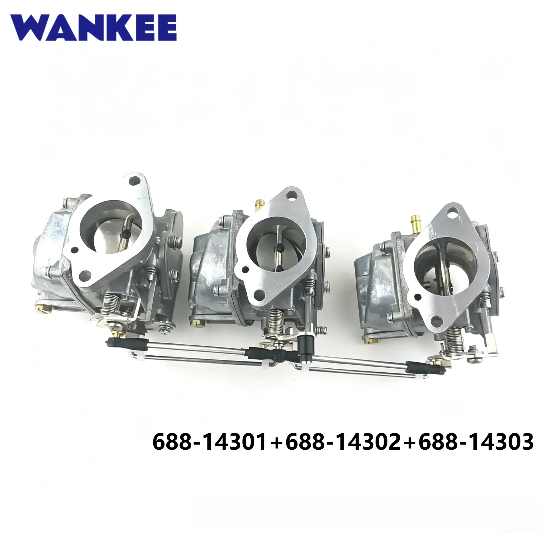 For Yamaha 2T 85HP 90HP Outboard Engine 688 Carburetor Kit with Gaskets 688-14301 688-14302 688-14303 - view 4