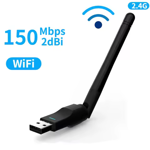 150Mbps MT7601UN Wireless Network Card Mini USB WiFi Adapter LAN Wi-Fi Receiver Dongle Antenna 802.11 b/g/n for PC Windows