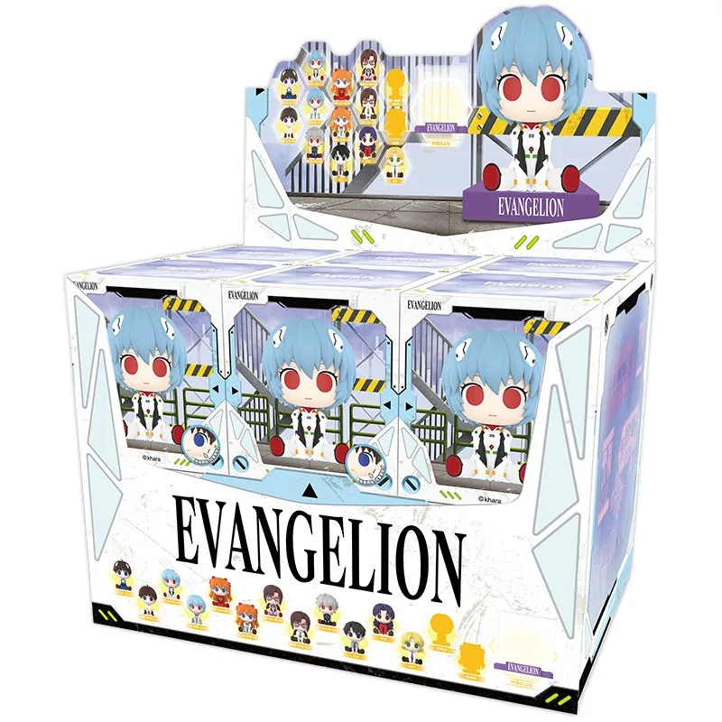 Funism Neon Genesis Evangelion Eva Blind Box Toys Little Completion Plan Asuka Langley Soryu Squishy Face Collect Ornaments