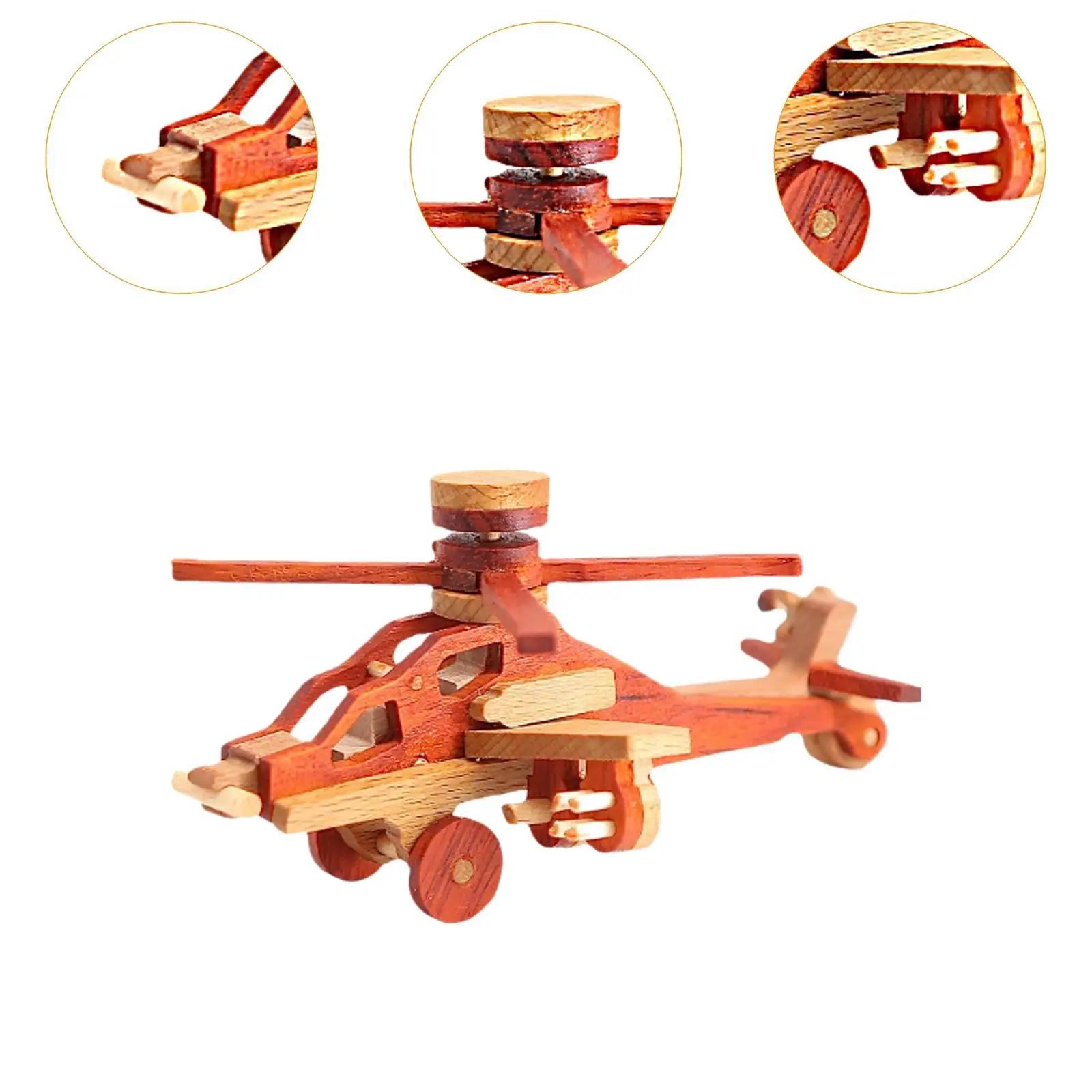 DIY Wooden Airplane Toys Aircraft Educational Toy Handmade 3D Wood Plane Flying Toy for Home Decor Children Toddlers School