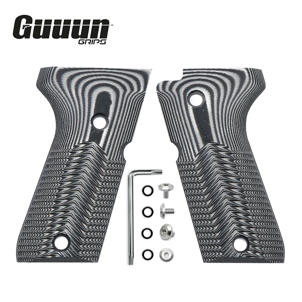 Guuun G10 Grips for Beretta 92 /96 Compact, Ridgeback Texture - Include screws