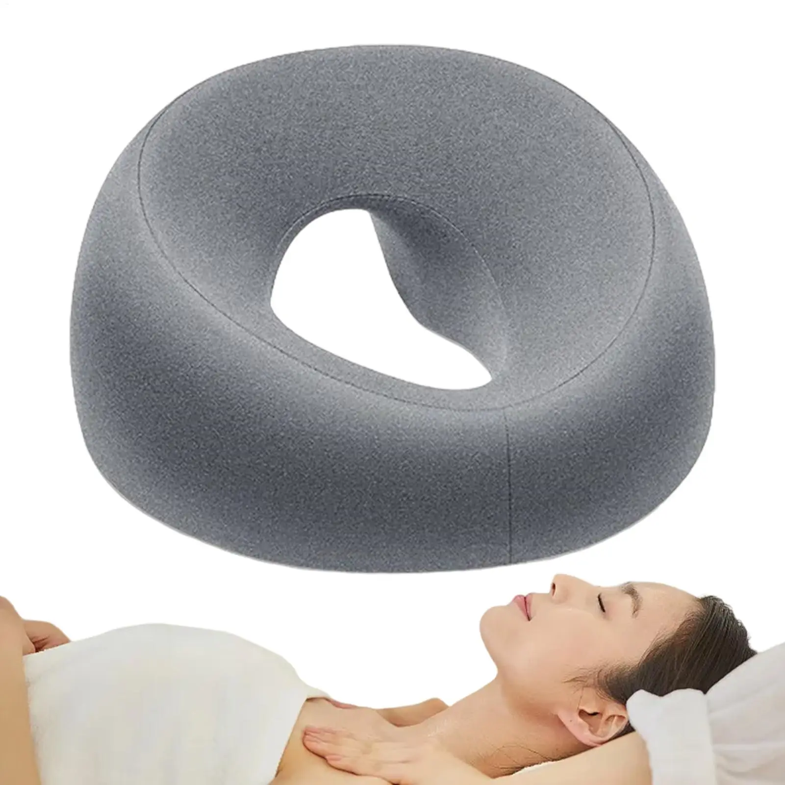 Face Down Pillow Prone Pillow for Prone Face Down Resting Comfort Memory Foam Ergonomics Home Massage Headrest for Beauty Salon