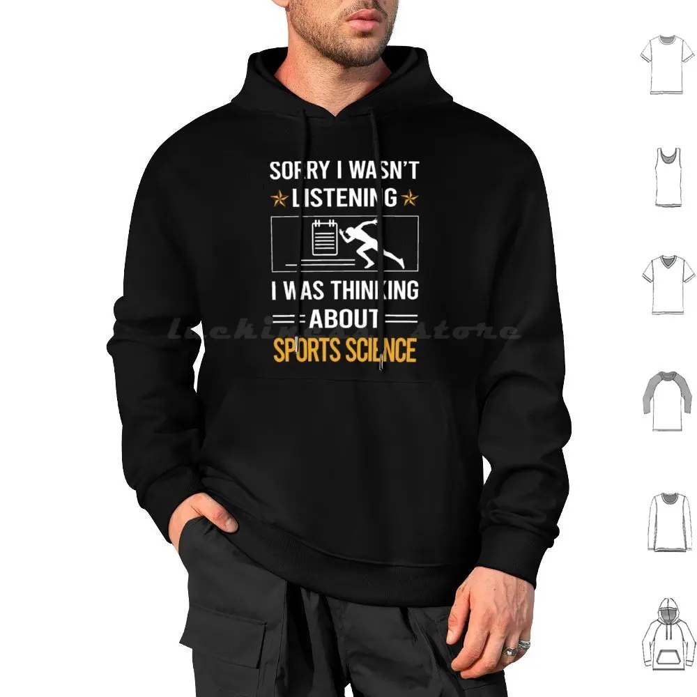 Funny Listening Sports Science Hoodies Long Sleeve Sports Science Hobby