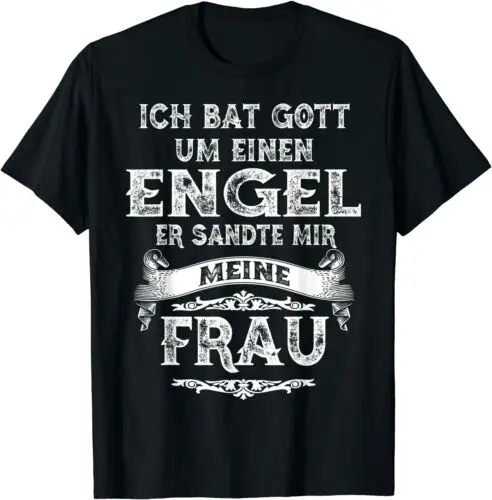 Neu ich fledermaus gott um einen engel er sandte mir meine frau premium geschenk t-shirt