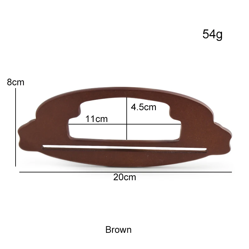2PCS 4 styles Wallet Handbag Knitted Bag DIY Wooden Handle Smooth Thornless Beach Bag Straw Bag Decorative Handle