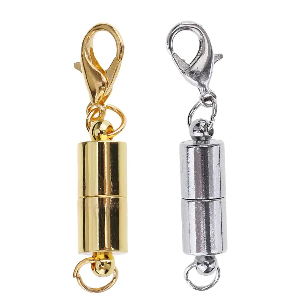 

2Pc Metal Magnetic Lobster Clasp Hook Jewelry Necklace Bracelet DIY Crafts