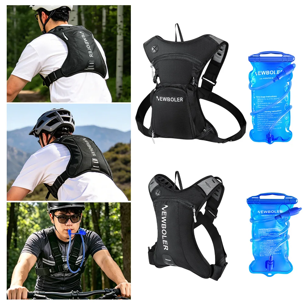 NEWBOLER 5L Motorrad-Trinkrucksack MTB Offroad Motocross Wasser-Rucksack Sport Mountainbike Trinktasche – Detail 17