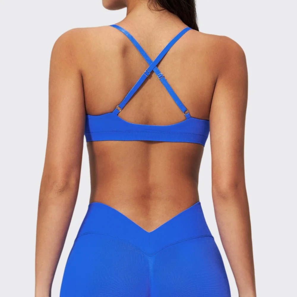 Sexy Sports Bra Gym Top Women Seamless Training Running Yoga Bras Cross Strap Women Sports Underwear Push Up Fitness Workout Ves