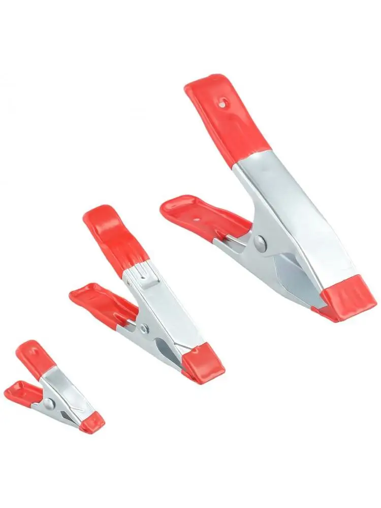 Pince à ressort en forme de A, 1/3 pièces, pour le travail du bois robuste, ensemble de pinces à ressort en métal de 2/4/6 pouces, Clips d'électricien polyvalents