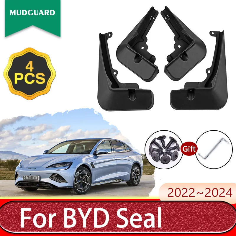 

Car Mud Flaps Fender For BYD Seal 2022 2023 2024 Mud Flaps Splash Guards Mudguards 4x Front Rear Parts Fender Auto Accessories