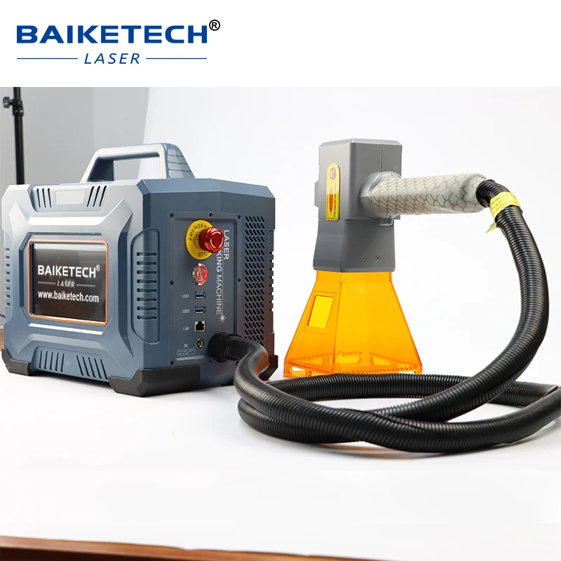 NEW Handheld Laser Marker, Portable Engraver for Metal Plastic Wood, Fiber Source, Lightweight for On-Site Industrial Us view 5