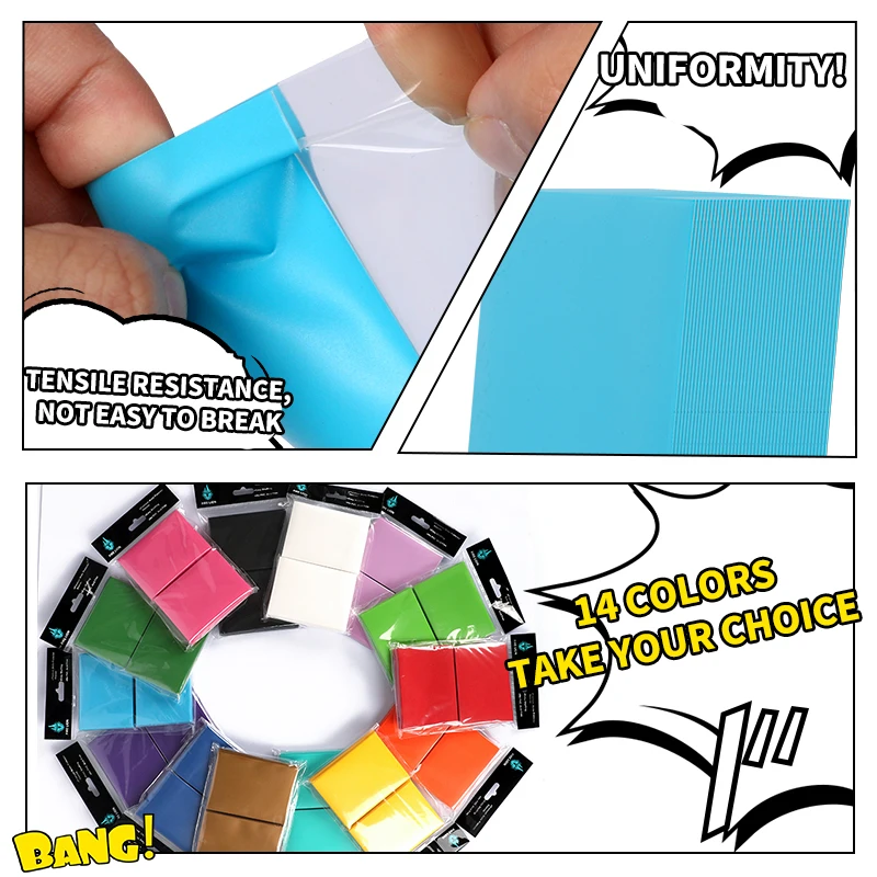 

100 шт., 66x91 мм, матовые рукава для развлекательных карт, держатель для TCG, защита для MTG, рукава для карт, игровые карты, матовый рукав