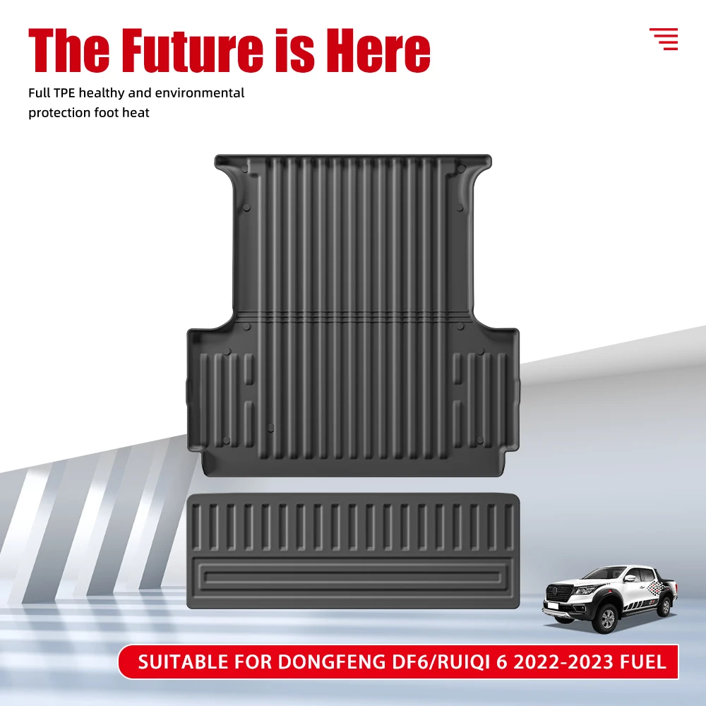 Custom Top Seller Rear Bucket Mat 3D TPE Waterproof Non-slip Rear Bucket Cover Mat Fuel for Dongfeng DF6/Ruiqi 6 2022-2023