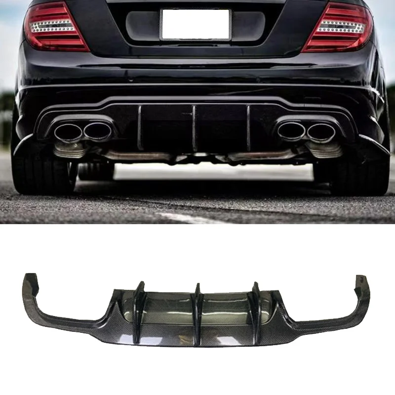 

W204 C63 Carbon Fiber Fibre BodyKit Rear Bumper Diffuser Lip for Benz W204 C63 2007-2014