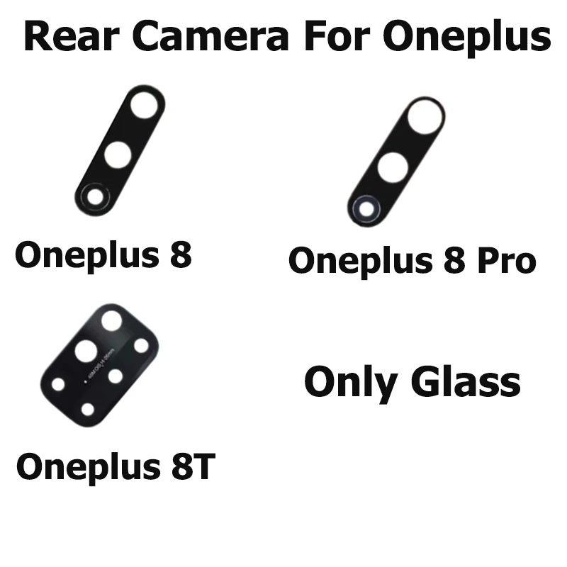 

Rear Camera For Oneplus 8 8T Pro Back Camera Glass Lens With Glue Sticker Replacement Repair Parts