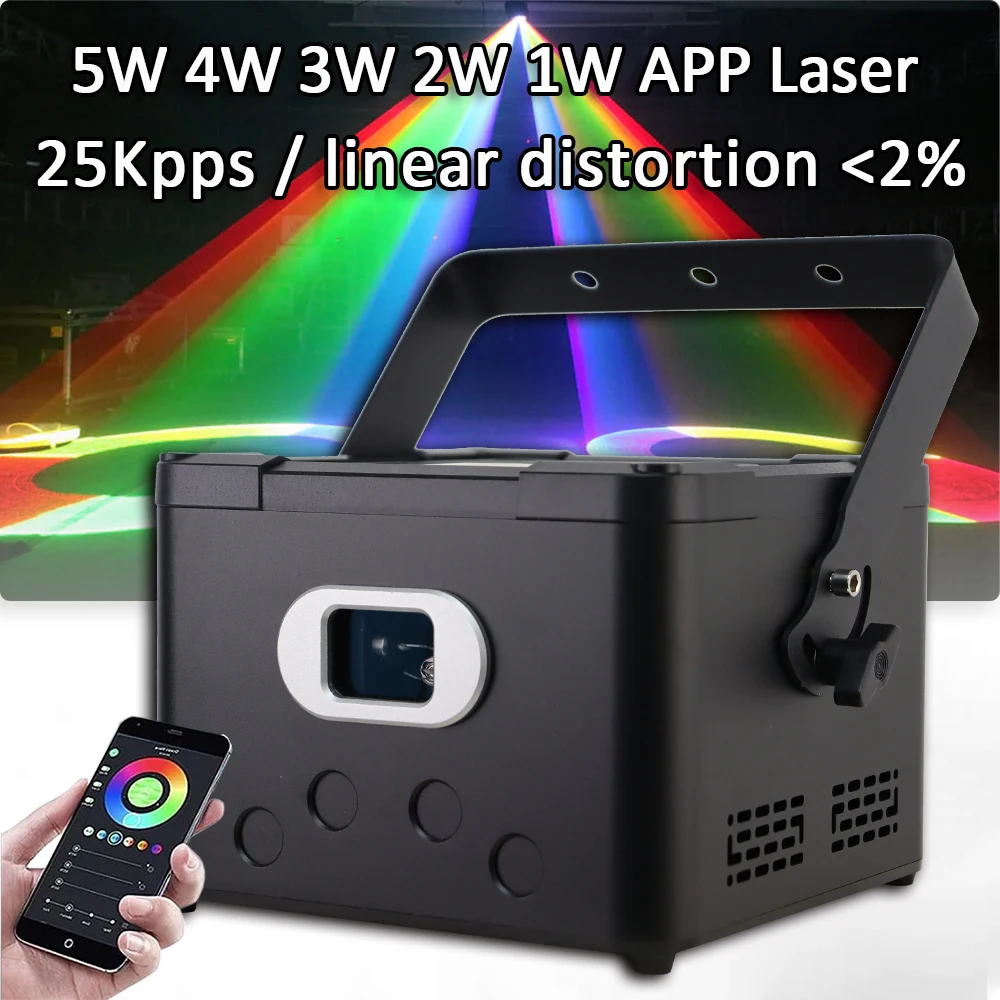 ilda 3d animacao laser light stage scanner beam projector equipamento de festa de casamento clube dj disco lights app 5w 4w 3w 2w 1w 01