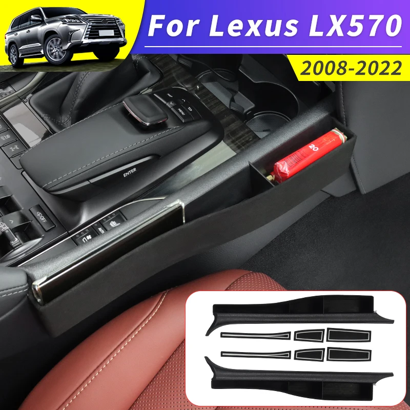 

For Lexus LX 570 2023-2008 Interior Tuning Accessories Central Control Storage Box Modification Seat Gap Multifunctional Tray