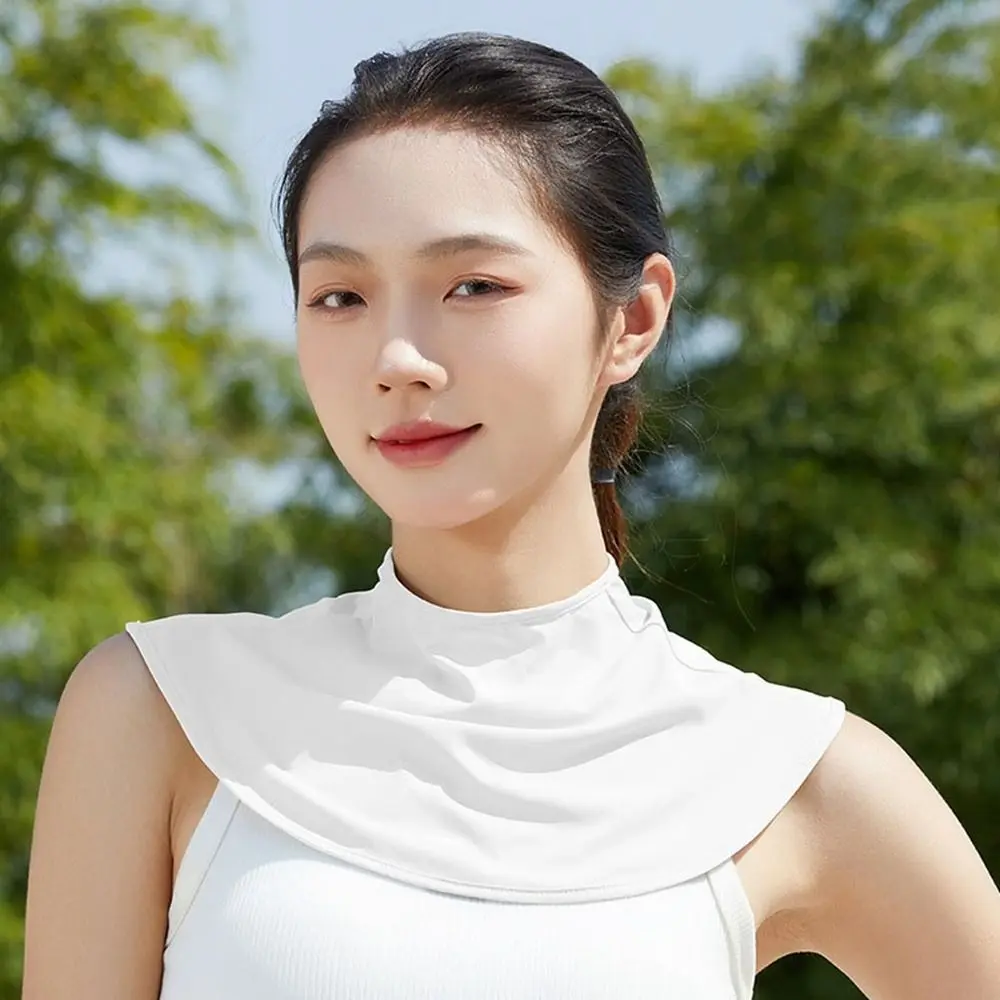 

Cover Wraps UV Protection Ice Silk Neckerchief Korean Style Scarves Sunscreen Scarf Summer Neck Protection Bib Sunscreen Shawl