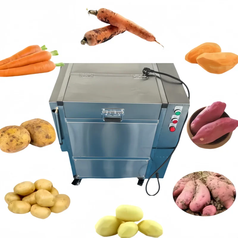 

High Efficiency Cassava Carrot Ginger Potato Washing Peeling Machine Equipment with Best Price