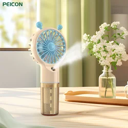 Ventilador portátil recargable, miniaire acondicionado, humidificador de agua, ventilador de mano, pequeño rociador de niebla, Usb, para viajes, Oficina al aire libre