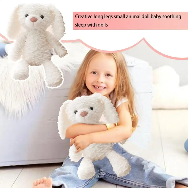 Animal en peluche endormi pour enfants, animal à longues jambes, jouet pour bébé, petit copain endormi, créatif, 14 po