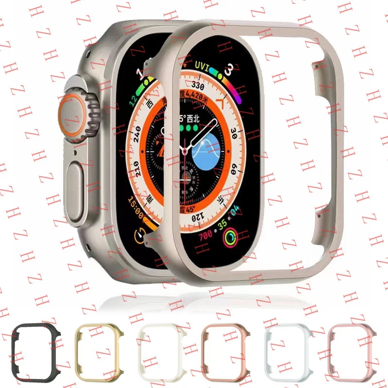 P+ Metal Frame Cover For Apple Watch Ultra 49mm Series 11 10 Bumper Case Protector