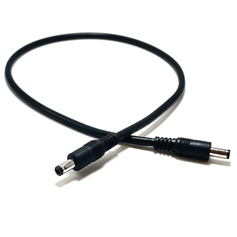 1/5/10 PCS DC5521 to DC5521 Cable Cord, 18 AWG DC 5.5mm x 2.1mm Male Plug to Male Power Supply Adapter Wire for LED Light Speake
