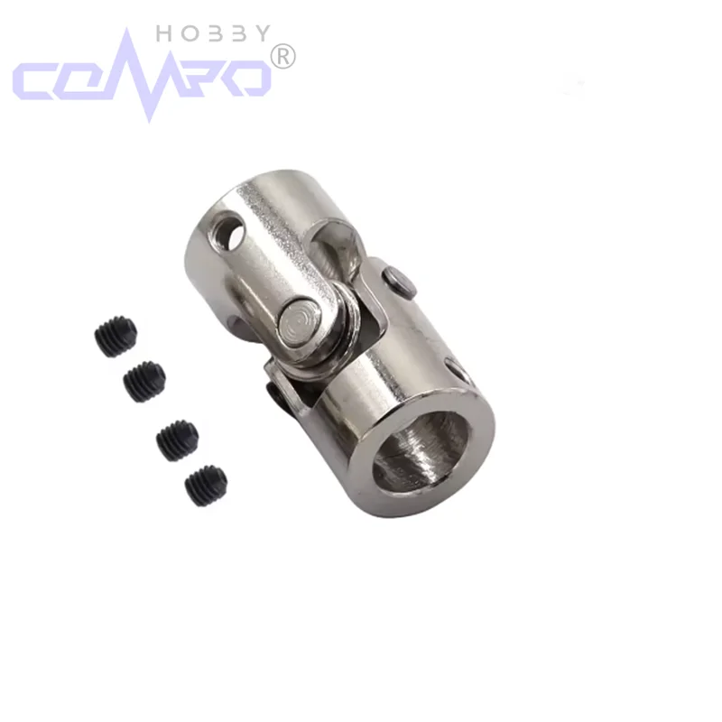 Acoplador de eixo de carro para barco rc, conector de motor de junta cardan de metal, acoplamento de junta universal cardan 2/2.3/3/3.17/4/5/6/8/10/12mm, 1 peça