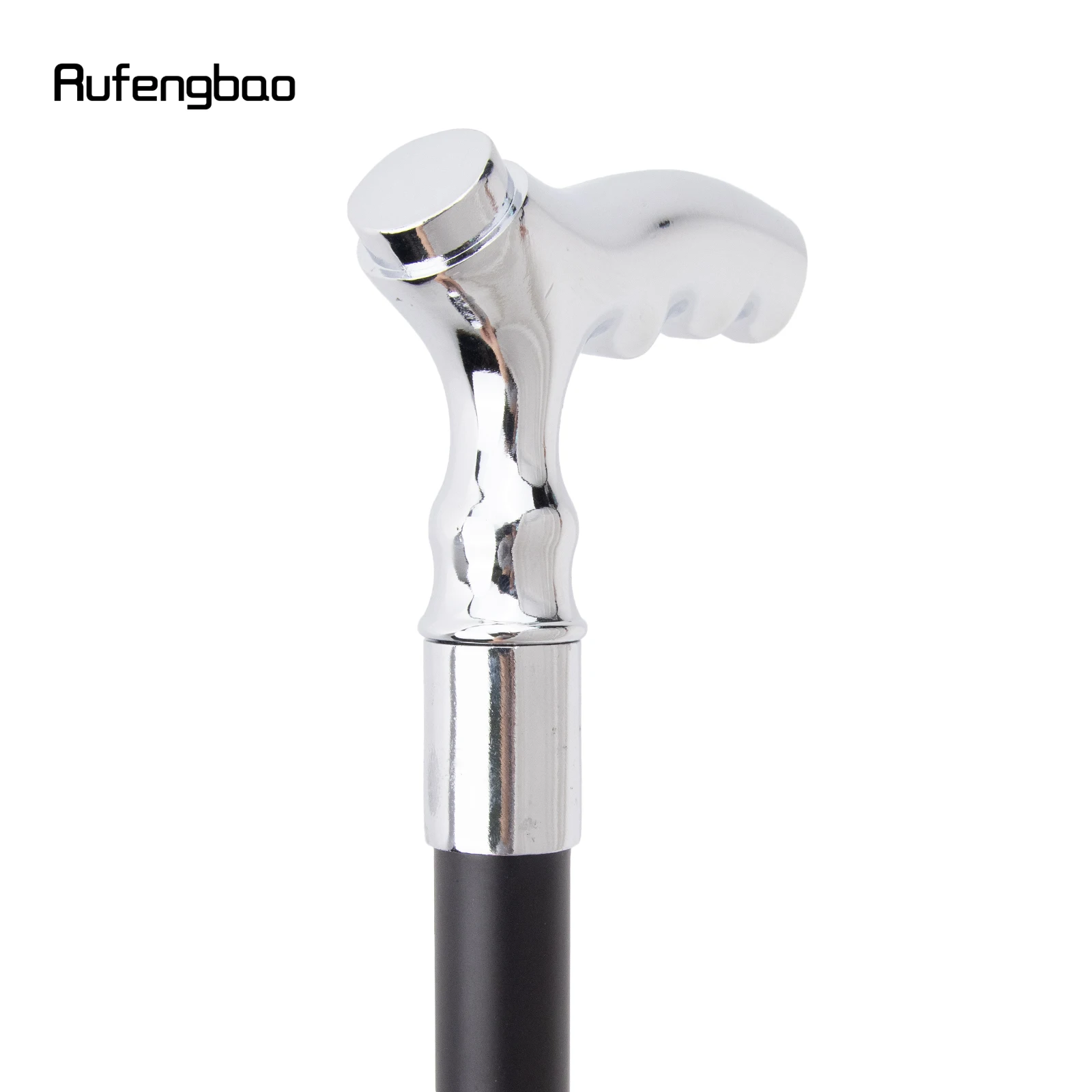 White T Wave Shape Walking Cane Fashion Decorative Walking Stick Gentleman Elegant Cosplay Cane Knob Crosier 93cm