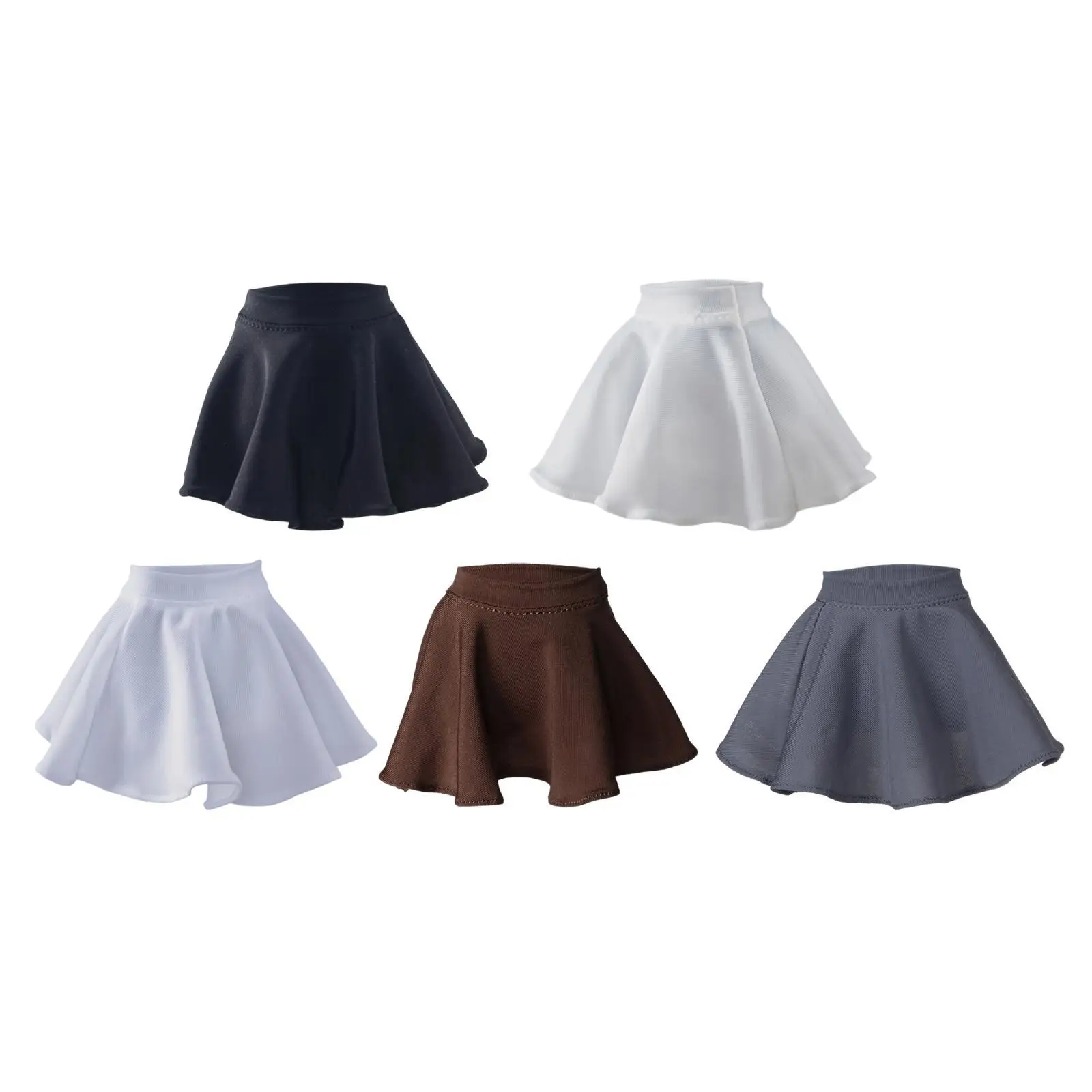 

1:6 Scale Action Figure Clothes Short Skirt Trendy, Fabric, Mini Doll Costume, Dress up Miniature Clothing for 12" Female