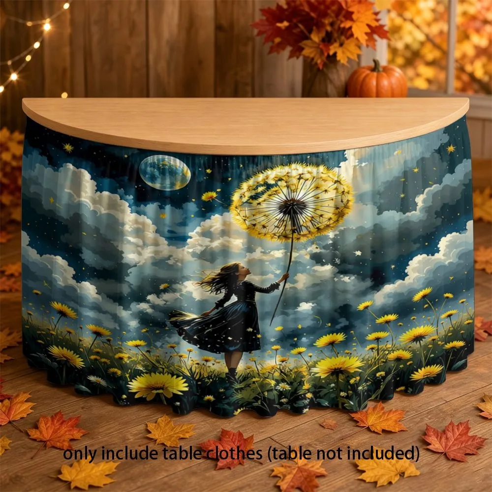 Decorative dining table, office desk, party tablecloth, kitchen curtain, classroom and activity tablecloth, apron
