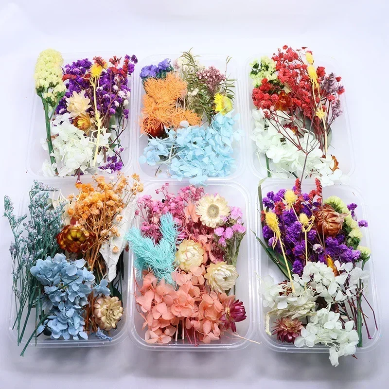 DIY flores secas naturales reales planta Artificial para velas molde resina epoxi decoración de aromaterapia accesorios de Artesanías hechas a mano