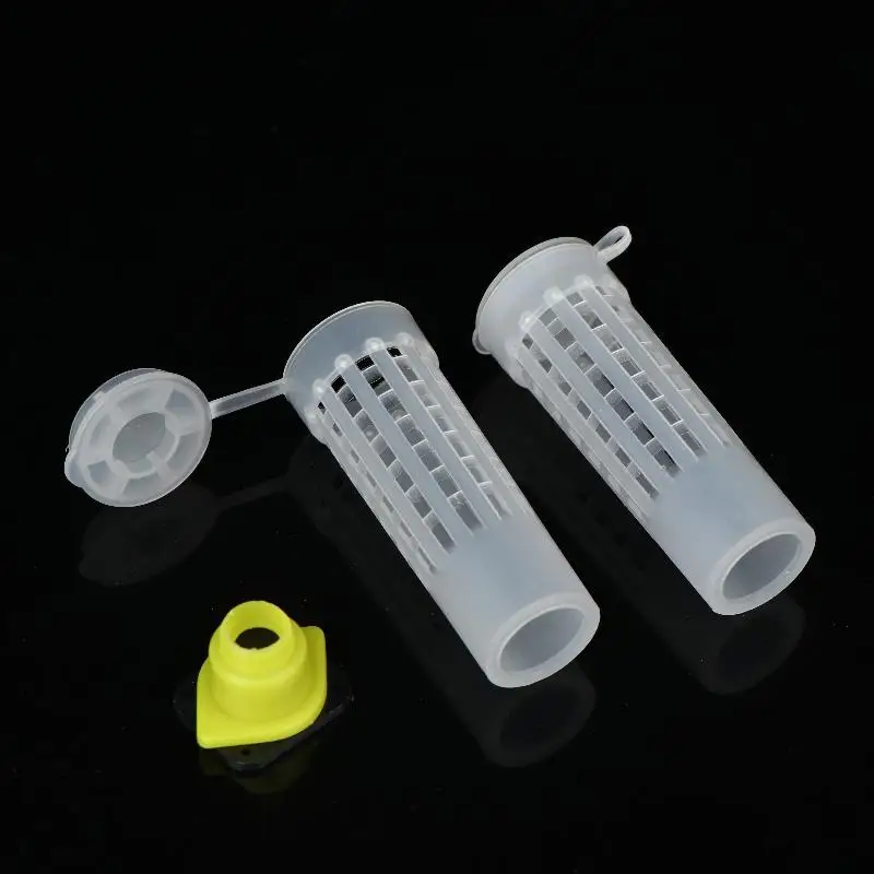 *20Pcs Queen Bee Protection Cage Plastic Rearing Cage Beekeeping Tools Catcher Box Cell Cups For Beekeeper Apicultura Tool