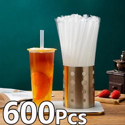 100-600Pc White Jumbo Smoothie Straws Large Drinking Straws Bubble Tea Milkshake MilkTea Straws Party Wedding Bar Home Accessory