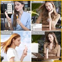 A61I Mini Fan Portable Rechargeable Fan 3000Mah USB Battery Powered 22+Hrs Runtime Small Hand Held Fan White