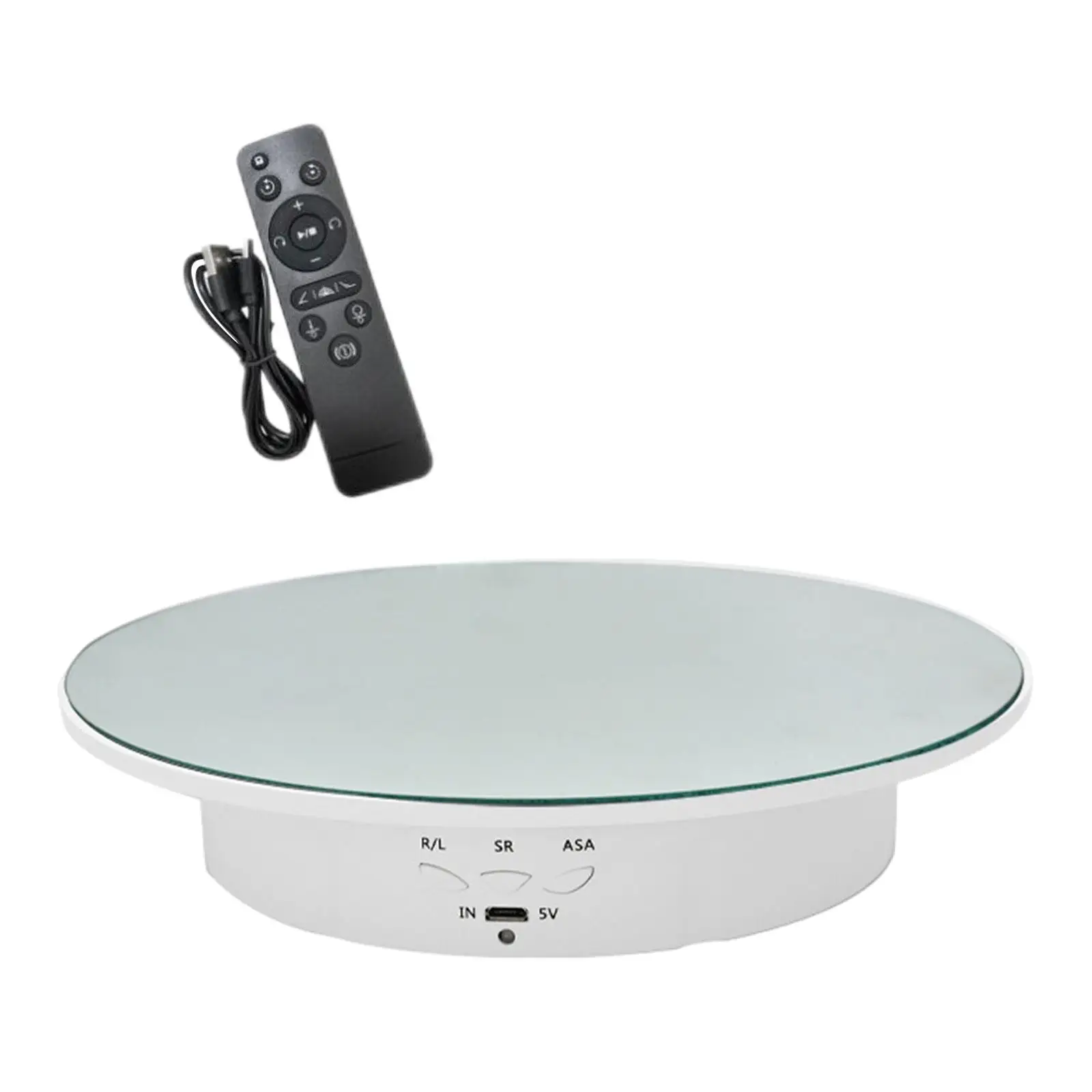 Rotating Display Stand Photo Props 7.87'' Electric Display Rack Turntable Jewelry Holder for Jewelry Model Watch Cosmetic Cakes