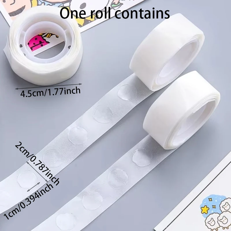 100Pcs Glue for Balloon, Party Decoration, Double-Sided Glue for Office Supplies, for Stickers, Clippers, Diaries, Photos, Notes and Balloon Party