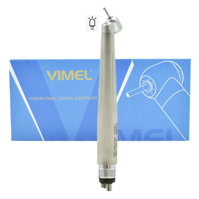 

Hot Selling de ntal highspeed handpiece led 45 degree Rear Exhaust Air Turbine E-generator for de ntal Surgical