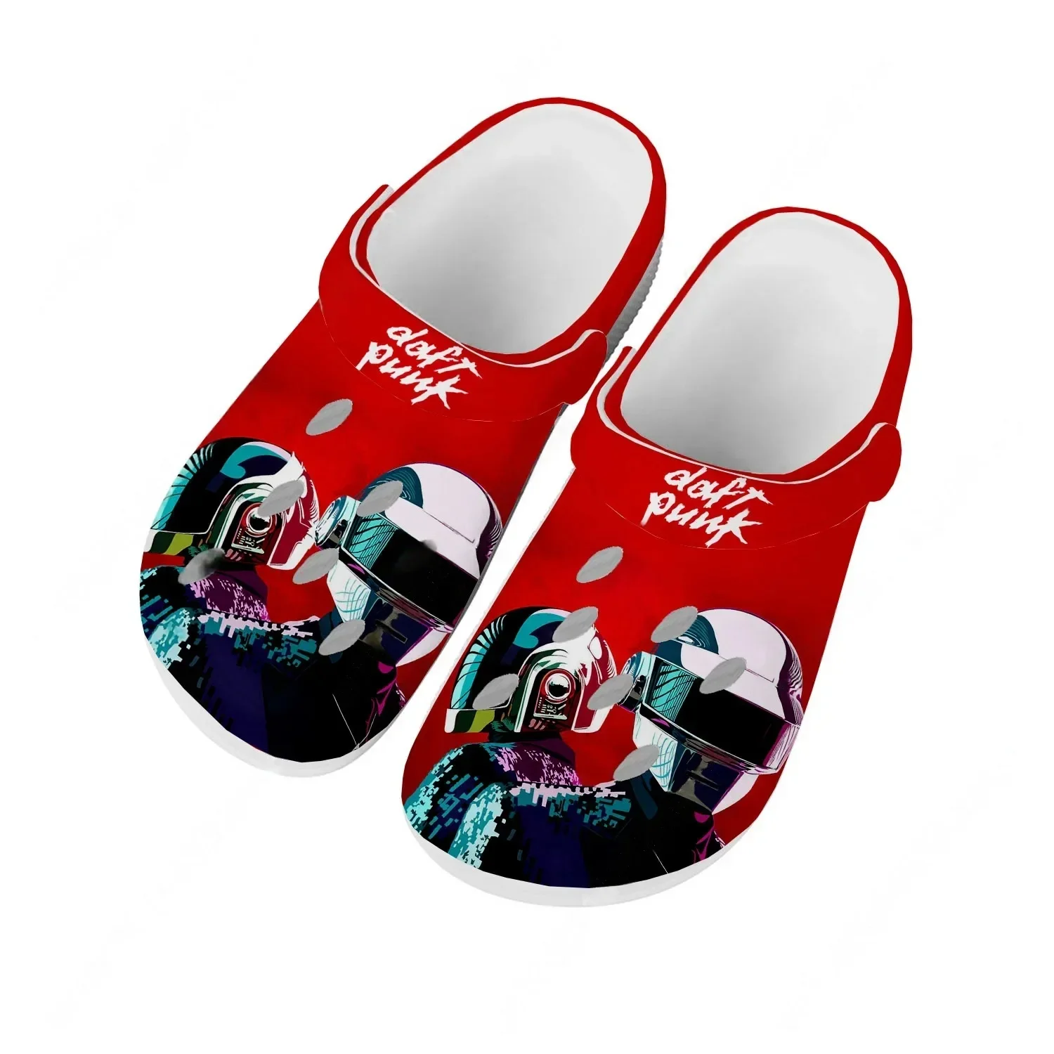 

Daft Punk Water Shoes Teenager High Quality Fashion Mens Womens Home Garden Clogs Custom Sandals Beach Breathable Hole Slippers