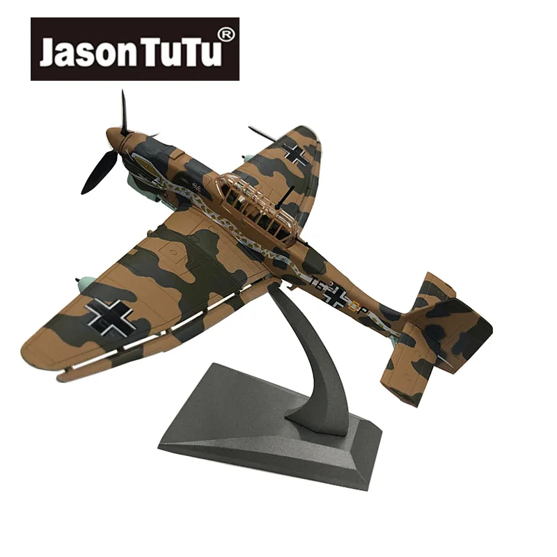 

JASON TUTU масштаб 1/72 литая под давлением модель из сплава Junkers истребитель JU-87 военный ракетный бомбардировщик собирать подарки